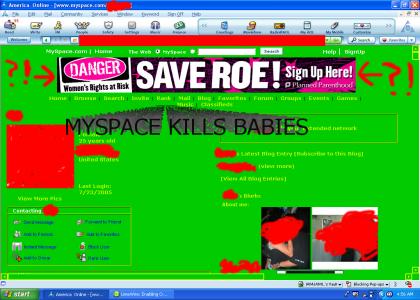 MYSPACE KILLS BABIES