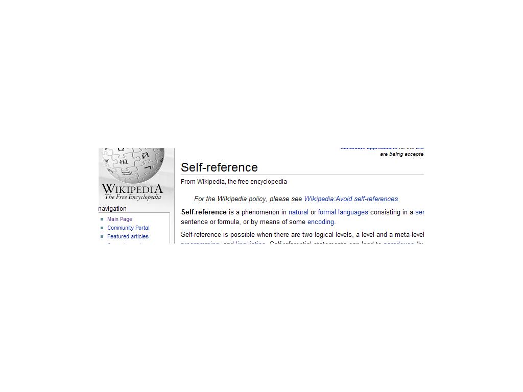 selfreferences