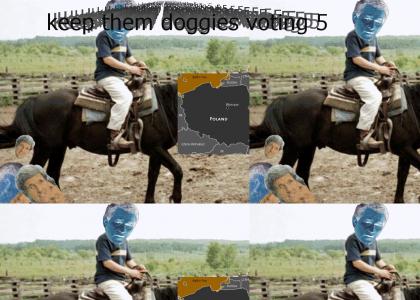 gerge bush kept them poland rolling VOTE 55