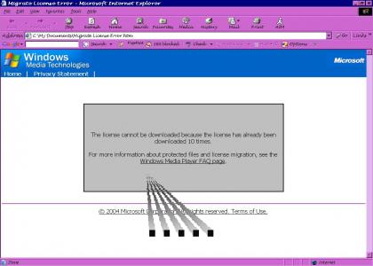 Windows Media Fails at downloading