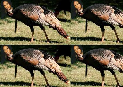 Amerie's Turkey Impression