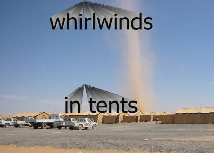 Iraq in tents..