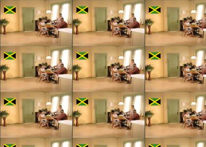 Pacard interrupts a Jamaican family's breakfast