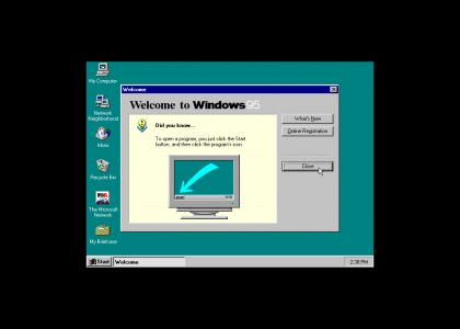 Welcome to Windows 95