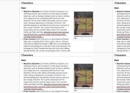 Even Wikipedia agrees with Napoleon Dynamite