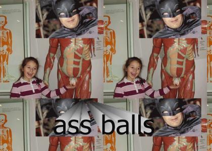 Girl Feels Batmans Retarded Skeleton Balls