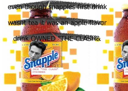 In 1982, The Clash convinces Snapple Beverage Corp. that they should branch out for variety's sake.
