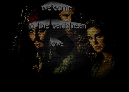 pirates caribbean rum welcome love