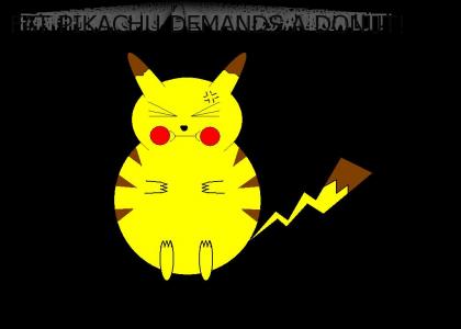 fat pikachu demands a donut!