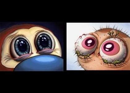 ren and stimpy stare into each others souls