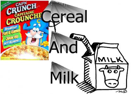 Cereal and milk
