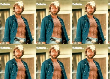 Chuck Norris Discovered Nair!