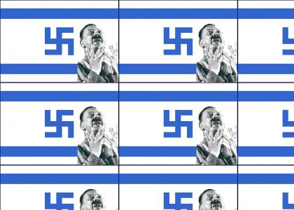 OMG, Secret Nazi Israeli Flag!!