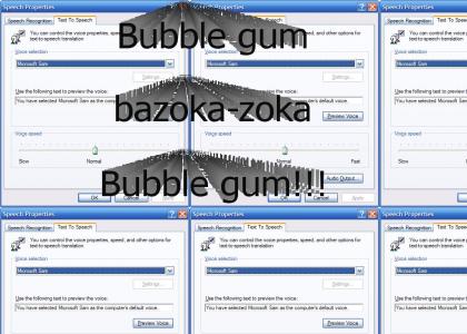 Microsoft Sam Bubble gum