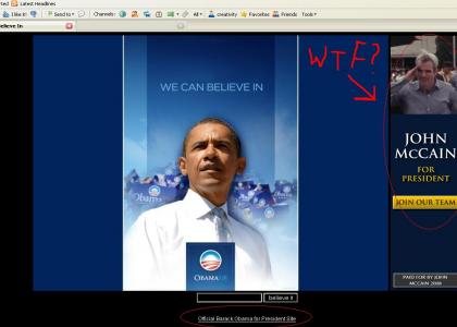 Obama website hacked?