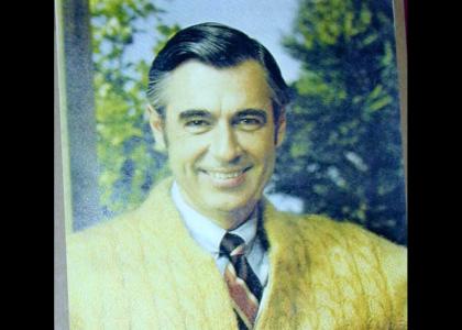 Mr Rogers stares into your sinful soul