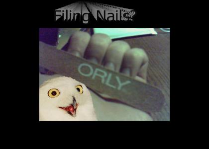 filing nails, orly?