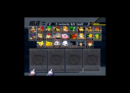 SSBM Character Select Screen!