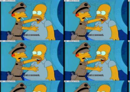 Homer got busted