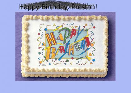 Happy Birthday, Preston!