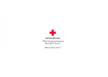 new, more appealing, red cross slogan