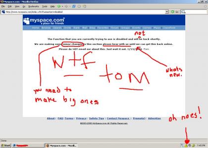 Myspace error...again