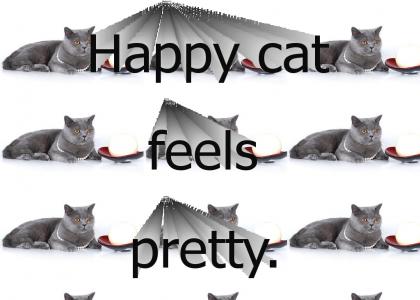 Happy cat feels pretty. (now with anger management)