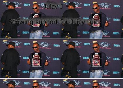 Juicy J Drinks juicy juice (HollyHood Three 6 mafia)