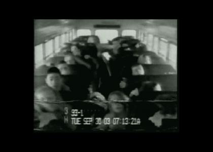 Kids slammed in bus