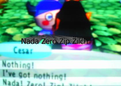Nada Zero Zip Zilch