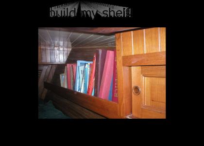 no matter what, you're gonna build my shelf!