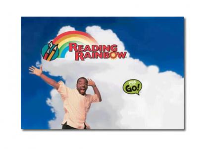 Geordi escapes another fad! (Reading Rainbow)