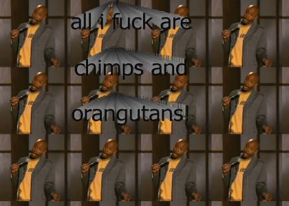 chimps and orangutans