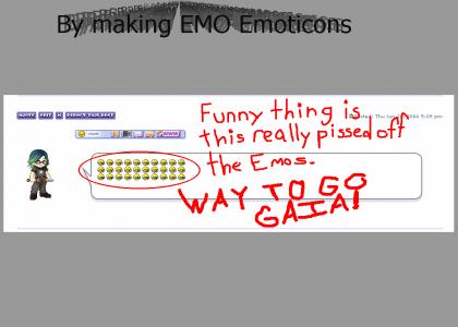 Gaia Online supports EMOs