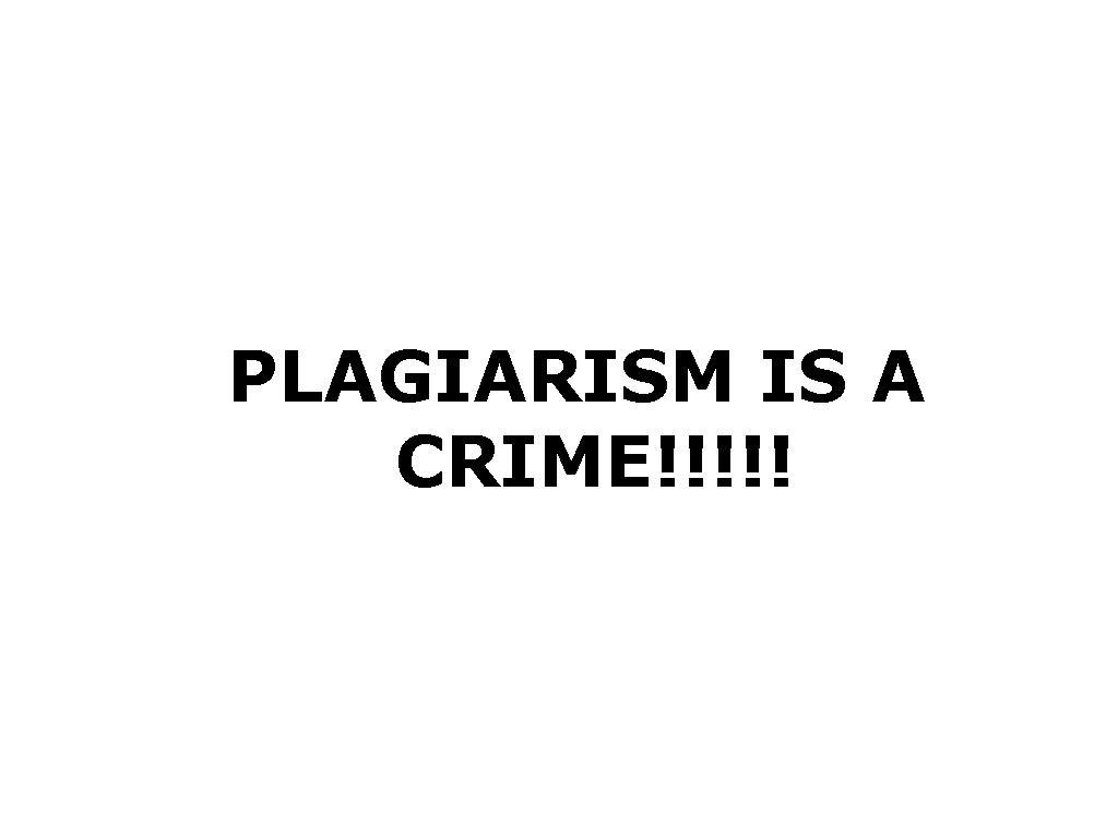 plagiarismisacrime