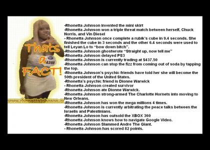 Rhonetta Johnson Facts!