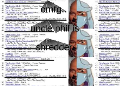 Uncle Phil = Shredder