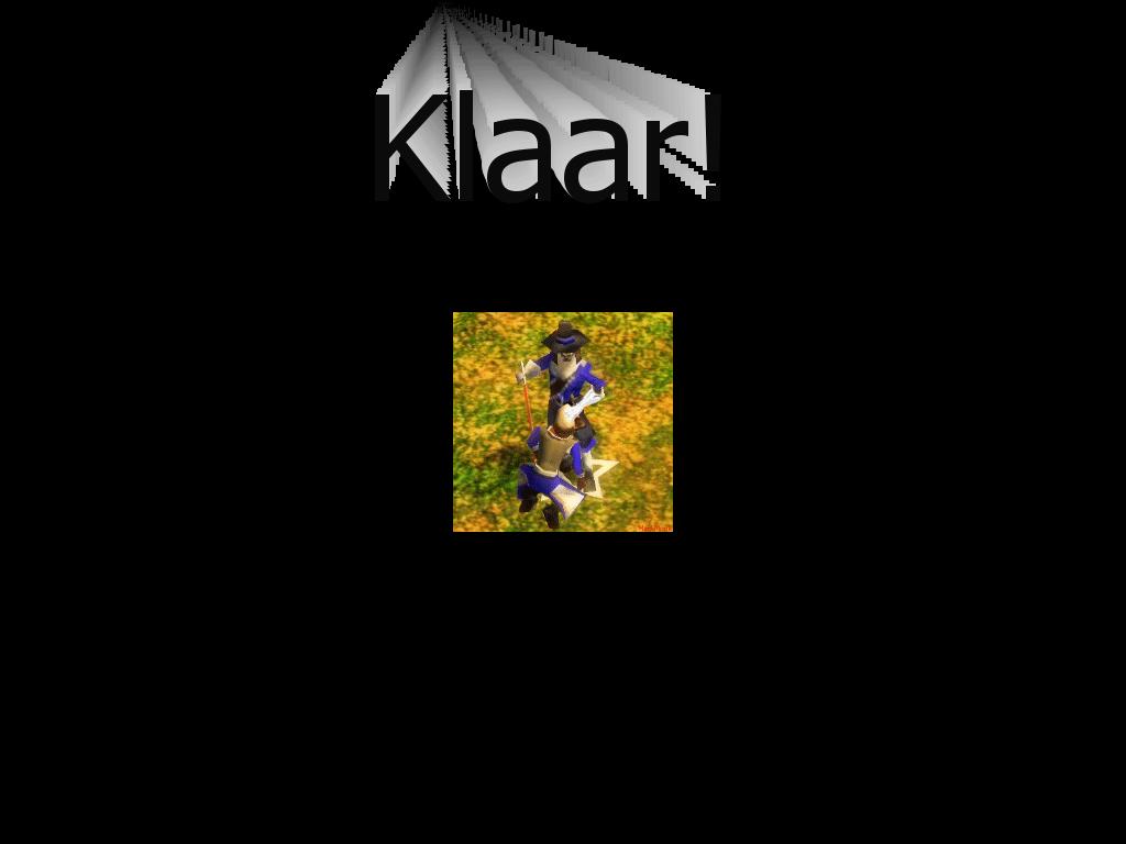 klaar