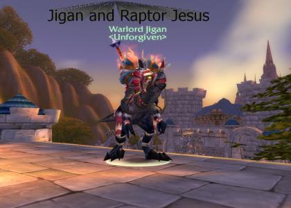 Jigan and Raptor Jesus