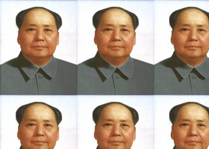 General Mao Zedong offers up some trivia in your face