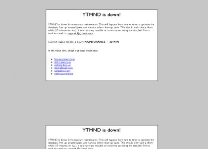YTMN-DOWN! NOOOOOOO!!!!!