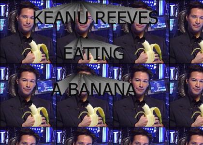 Keanu Reeves Eating A Banana