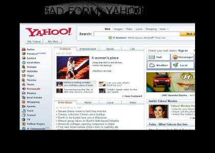 Yahoo! hates Women