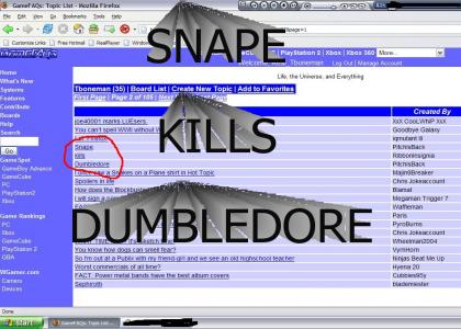 SNAPE KILLS DUMBLEDORE! *says LUE*