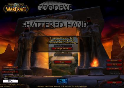 Goodbye Shattered Hand!