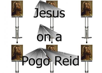 Jesus on a Pogo Reid