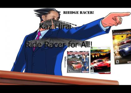 Kaz Hirai : Ridge Racer For All (PW parody)