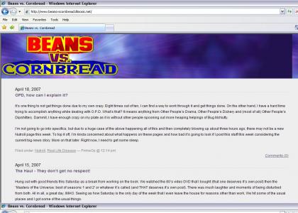 Beans vs cornbread!