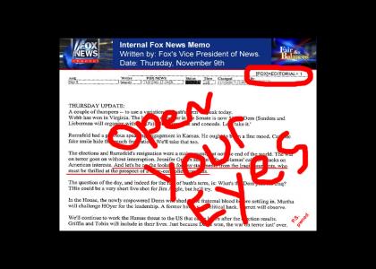 Fox News Memo *Clarification*