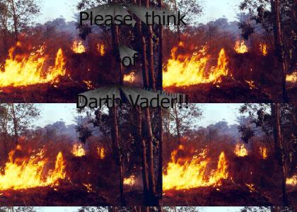 Every time a forest burns, Darth Vader dies a little bit inside.